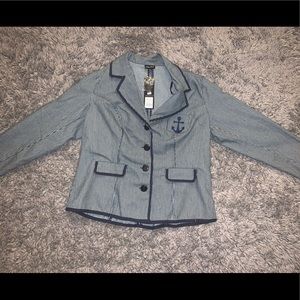 City Chic striped blazer size S (plus size 16)